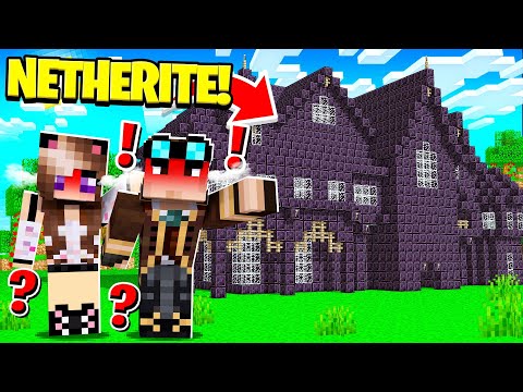 I MIEI AMICI MI FANNO UNO SCHERZO su Minecraft VANILLA!! CASA DI NETHERITE!