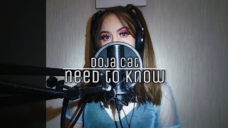 Doja Cat - Need to Know • Karuolia cover