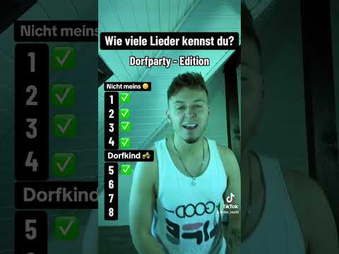Wie viele Lieder kennst du? Dorfparty - Edition 🚜 #dorfkind #dorfkinder #musik #party