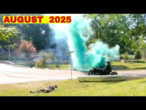 Germans Attacked by Paratroopers at La Fière Bridge, Occupied France at WW D Day Reenactment in Ohio