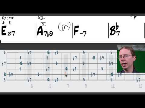 "Along Came Betty" (Benny Golson) - Analysis measure 21-24
