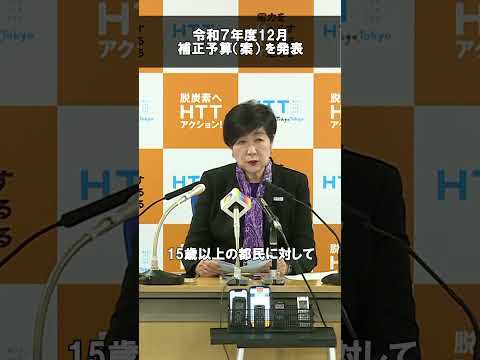 【物価高騰対策等に関する令和７年度12月補正予算（案）を発表】