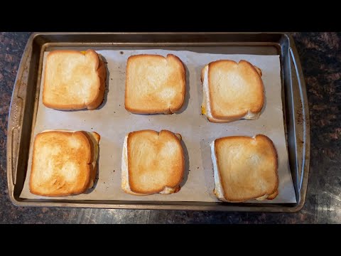 Grilled Cheese In The Oven - Easy Baked Grill Cheese Recipe