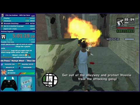 GTA San Andreas 100% San Fierro Speedrun - Hugo_One Twitch Stream - 1/28/2019