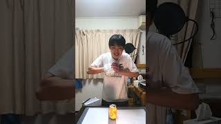 空き缶を縦に凹ませたい #shorts