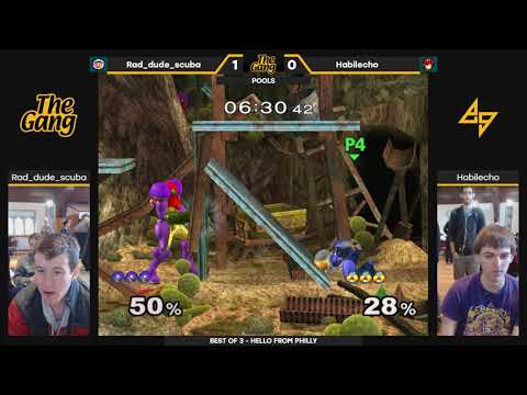 The Gang: Pools — Rad_dude_scuba (Sheik) vs. Habilecho (Zelda, Samus) — SSBM Singles