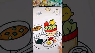 Garden Cuties coloring book| #food #cozygirl  #coloringbooksforadults
