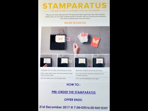 No.343 - How to Pre-order a Stamparatus - UK Stampin' Up!