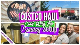 Costco Haul | Cook with me | SUNDAY SETUP | BBQ chicken