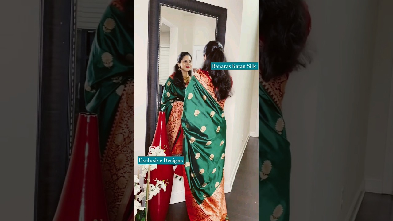 Pure Banaras Katan Silk Sarees✨️@8500/- #pure #ytshorts #banaras