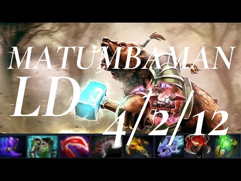 MATUMBAMAN mid Lone Druid vs Timbersaw, Shad Drow Ranger - fight my bear first (●￣(ｴ)￣●) - dota2