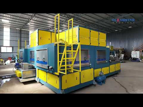 Industrial component cleaning machine demonstration by Cleanstar Machines.