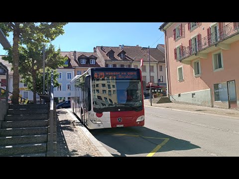 [Bus Ride] Ligne 479 du bus de Romont / Romont FR-Poste ➡ Romont FR-Gare