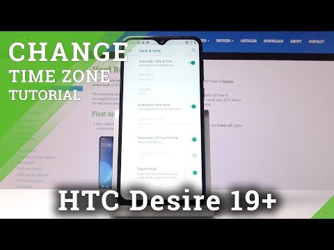 How to Set Up Date & Time in HTC Desire 19+ – Change Time Zone/ Clock Format