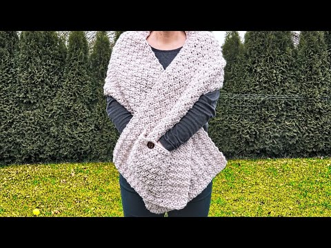 AMAZING Pocket SHAWL Crochet Tutorial