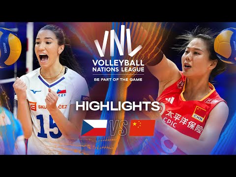 Czechia 🇨🇿 vs. China 🇨🇳 - Highlights | Week 2 | Women's VNL 2025