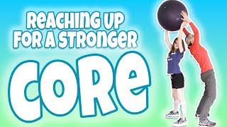 Overhead & Side-to-Side Ball Passing for Trunk Rotation & Extension | Exercise Ball Activities #26