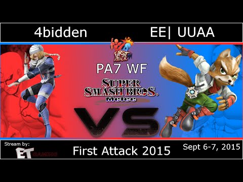 [FA2015] 4bidden (Shiek) VS EE| UUAA (Fox) - Melee Pools A7 WF