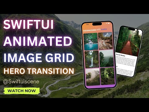 🔥 SwiftUI Animated Grid UI | Seamless Hero Transitions & Scroll Effects! 🔥