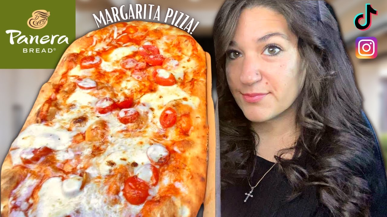 TRYING PANERA BREAD'S CHEESY MARGARITA PIZZA!