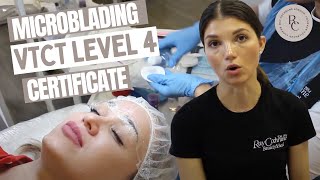 Microblading VTCT level 4 certificate training course introduction by tutor Eleonora Androva
