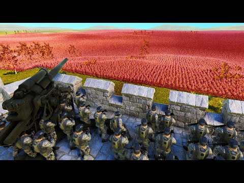 100,000 Modern US ARMY FORT DEFENSE vs 3 MILLION INSURGENTS! - UEBS 2: New Update