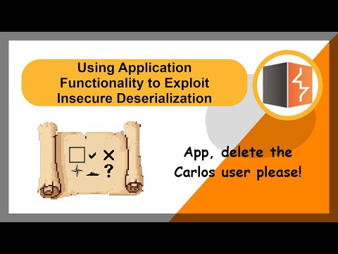 Using Application Functionality to Exploit Insecure Deserialization - Portswigger Labs