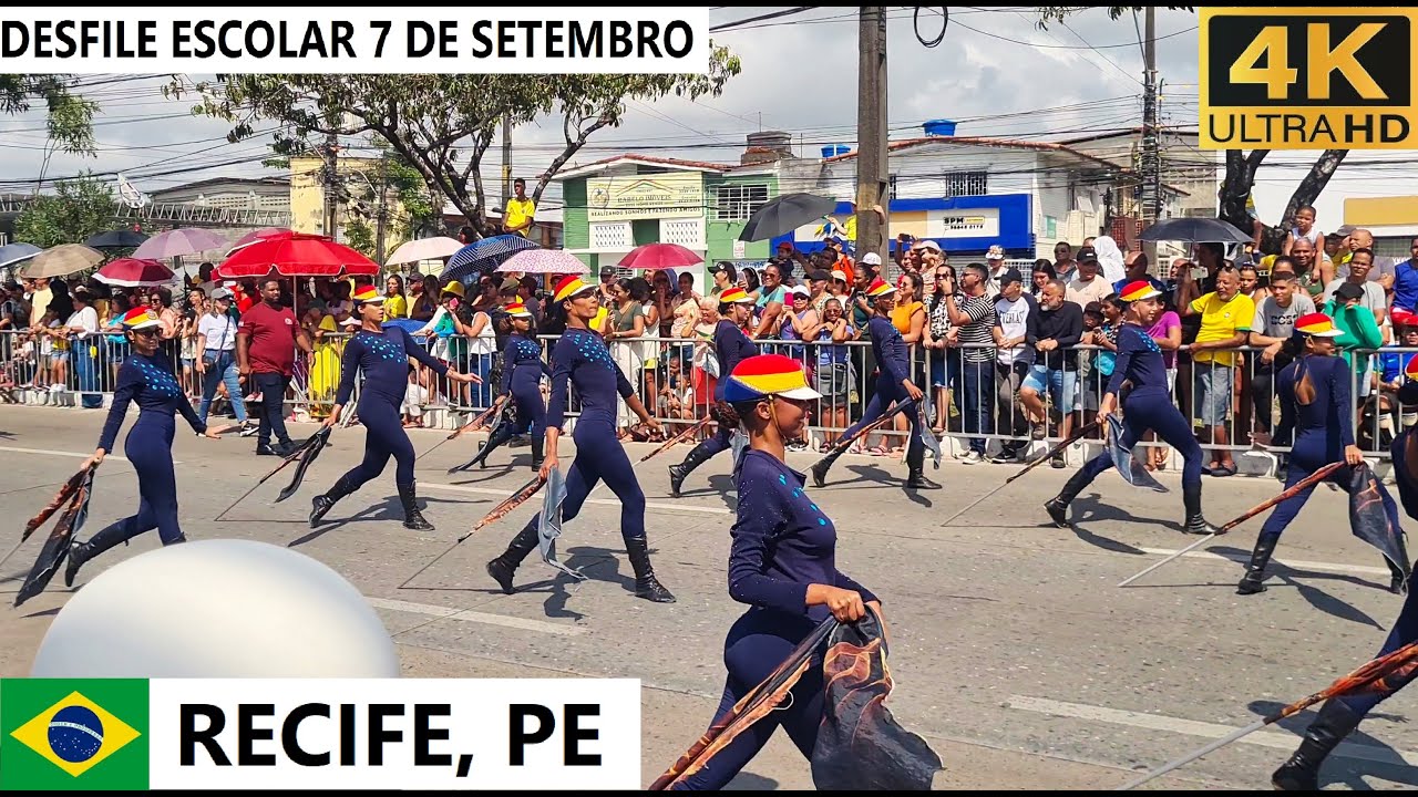 🇧🇷 07.09.2024 Recife. School Parade - Brazil Independence Day #recife #pernambuco #independenceday