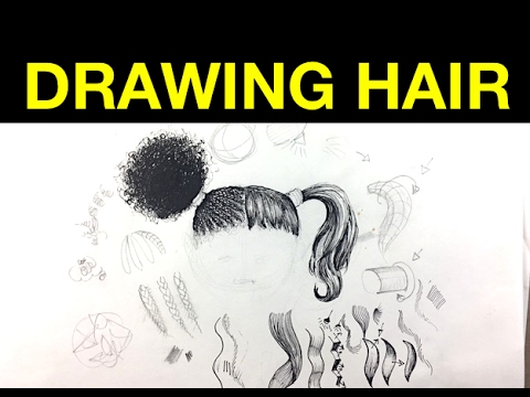 Tips on drawing hair with Pen Ink
