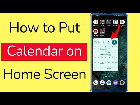 How to Bring Calendar on Home Screen Android Phone?