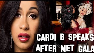 Cardi B Says Nicki Minaj Hurt her Feelings But they resolved it at Met Gala