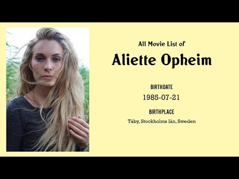 Aliette Opheim Movies list Aliette Opheim| Filmography of Aliette Opheim