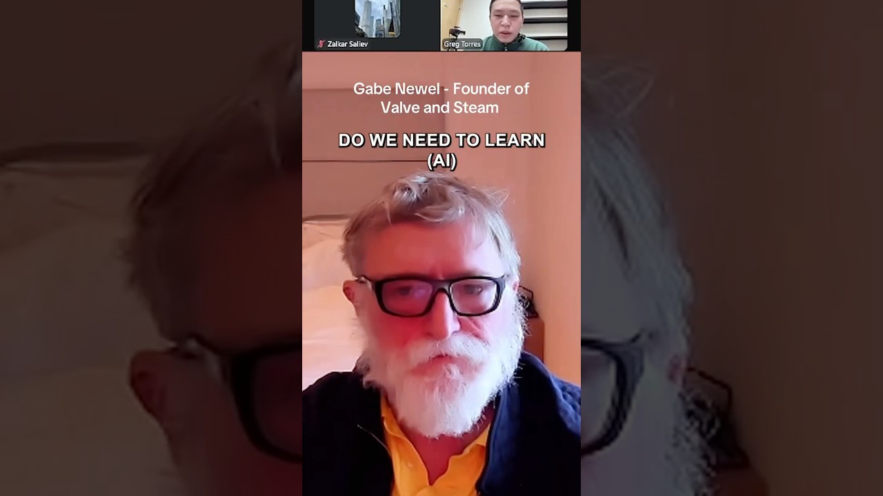 Gabe Newell helped shape modern gaming. Now he says AI is about to reshape everything. #gabenewell - YouTube