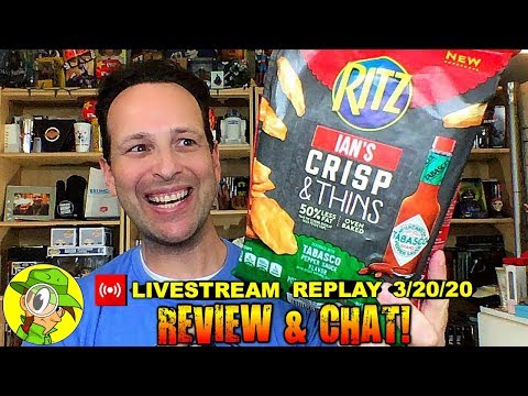 , title : 'Ritz® | CRISP & THINS | TABASCO® Review 🌶️🔥 | Livestream Replay 3.20.20 | Peep THIS Out!'
