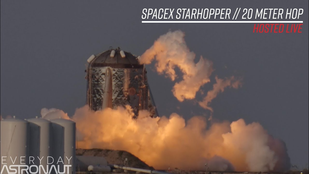Watch SpaceX hop StarHopper, untethered 20 meters! - YouTube