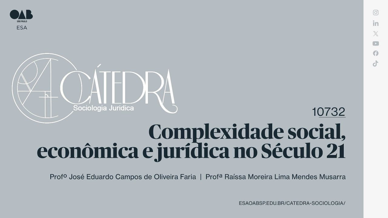 #04 | Complexidade social, econômica e jurídica no Século 21