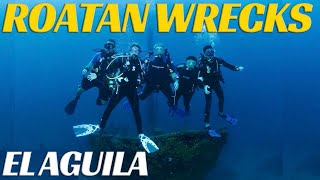 Scuba Diving El Aguila Shipwreck - Roatan Shipwrecks-  Ep 103