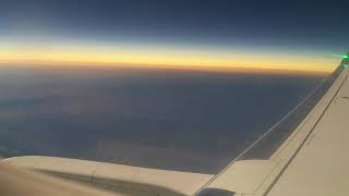 Flying through the total eclipse en route to Austin.