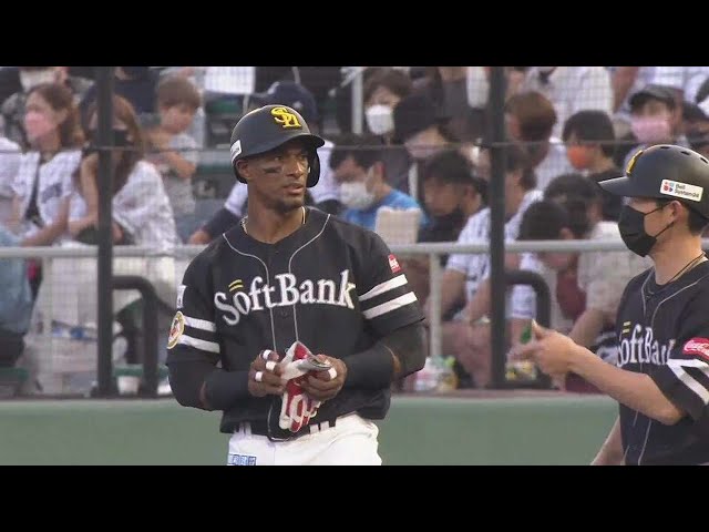 【1回表】幸先よく先制!! ホークス・グラシアル センターへタイムリーヒットを放つ!! 2022年5月18日 埼玉西武ライオンズ 対 福岡ソフトバンクホークス