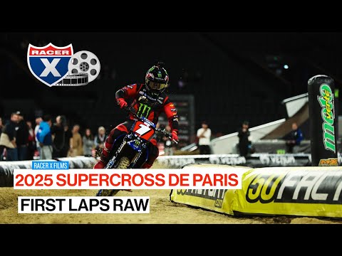2025 Paris Supercross | First Laps RAW with Webb, Lawrence Brothers, Vialle, Weltin, Stewart, & More