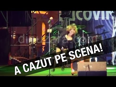 VIDEO! Sandra a căzut pe scenă, &icirc;n timpul unui concert susţinut la Suceava, sub ochii fanilor panicaţi