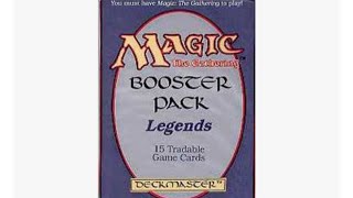 Magic MTG: English LEGENDS Booster Pack! Merry Christmas & Happy Holidays Friends!!