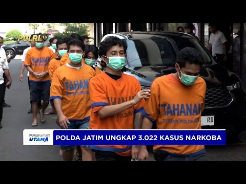 POLDA JATIM MUSNAHKAN 5,7 JUTA BUTIR NARKOTIKA, 3.022 KASUS DIUNGKAP