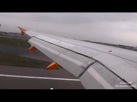 Easyjet A319 ABORTED landing & go around at London Stansted Airport (STN/EGSS) 31/3/14 [1080p HD]