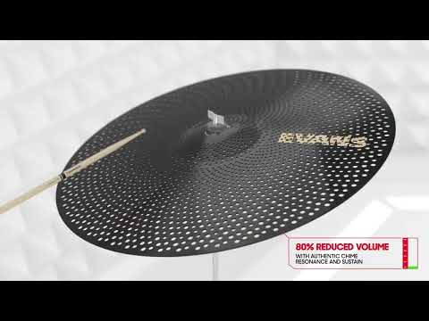 Evans dB One Low Volume 14/16/18/20" Cymbal Pack 2020s - Black image 5