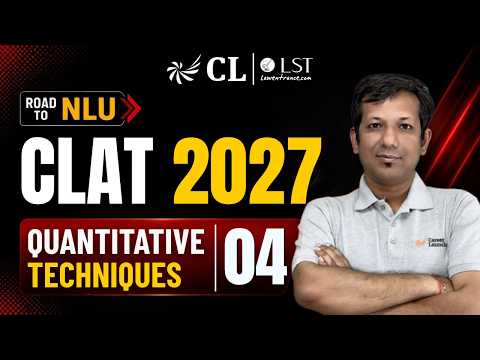 Career Launcher CLAT 2027 Quantitative Techniques teaching class