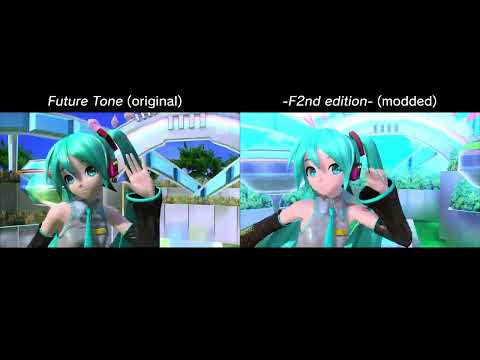 Project DIVA - Packaged comparison (Future Tone vs. F2nd Song Pack)
