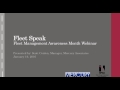 Fleet Management Webinar Fleet Speak