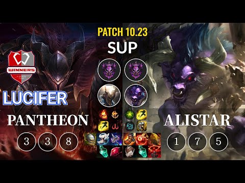 WNS Lucifer Pantheon vs Alistar Sup - KR Patch 10.23