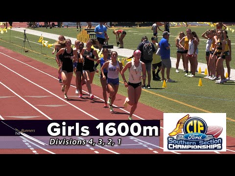 2022 TF - CIF-ss FINALS - 1600 Meters (Girls, all 4 divisions)